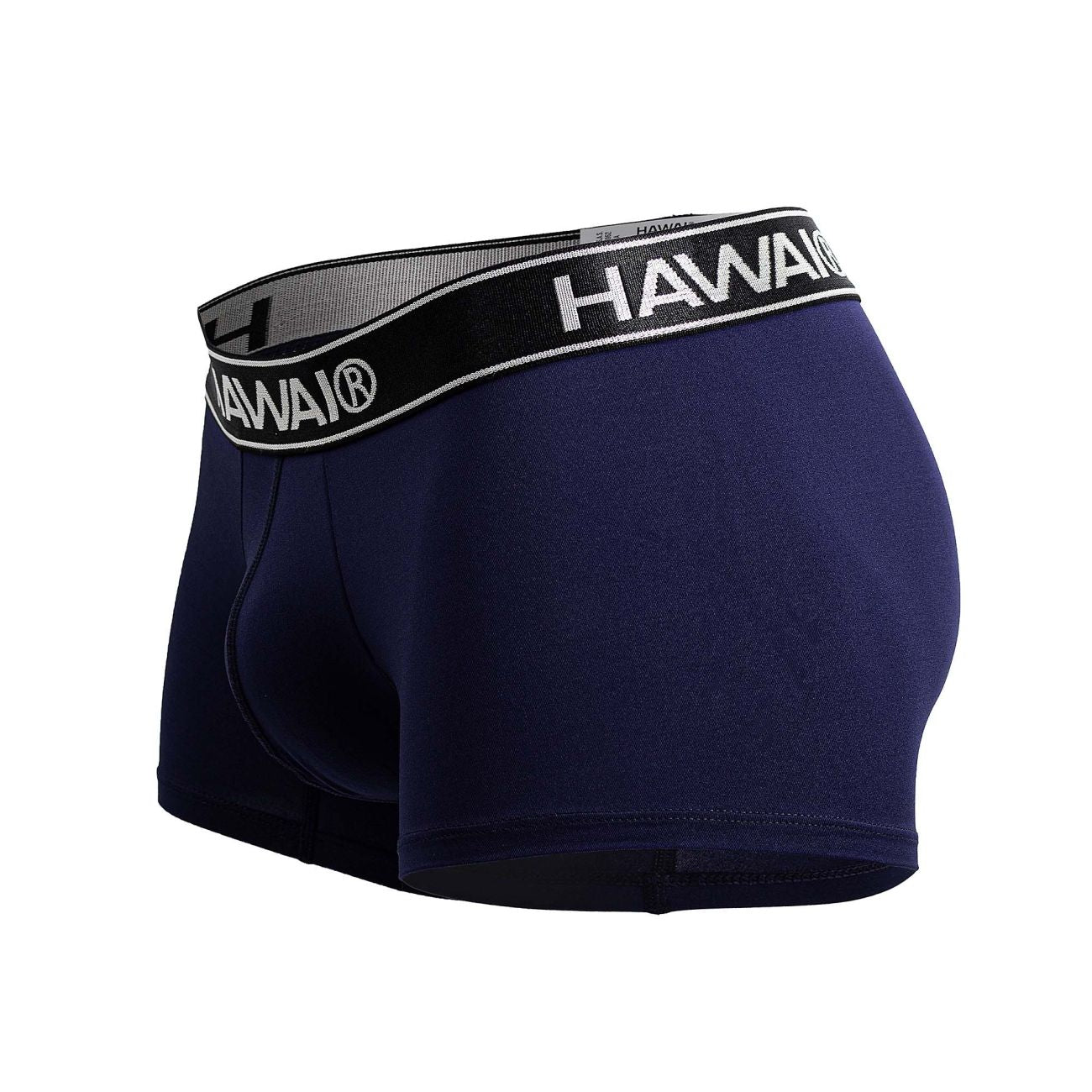 HAWAIR 41977 Microfiber Male Modern Fit Trunks Dark Blue