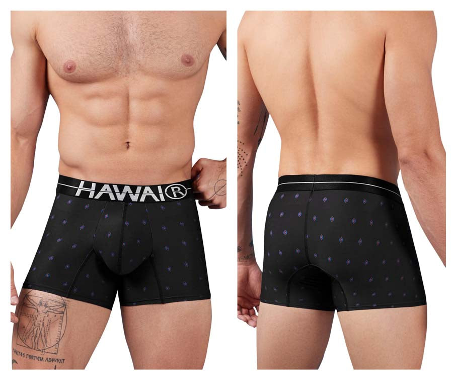 HAWAIR 42520 Printed Microfiber Trunks Black