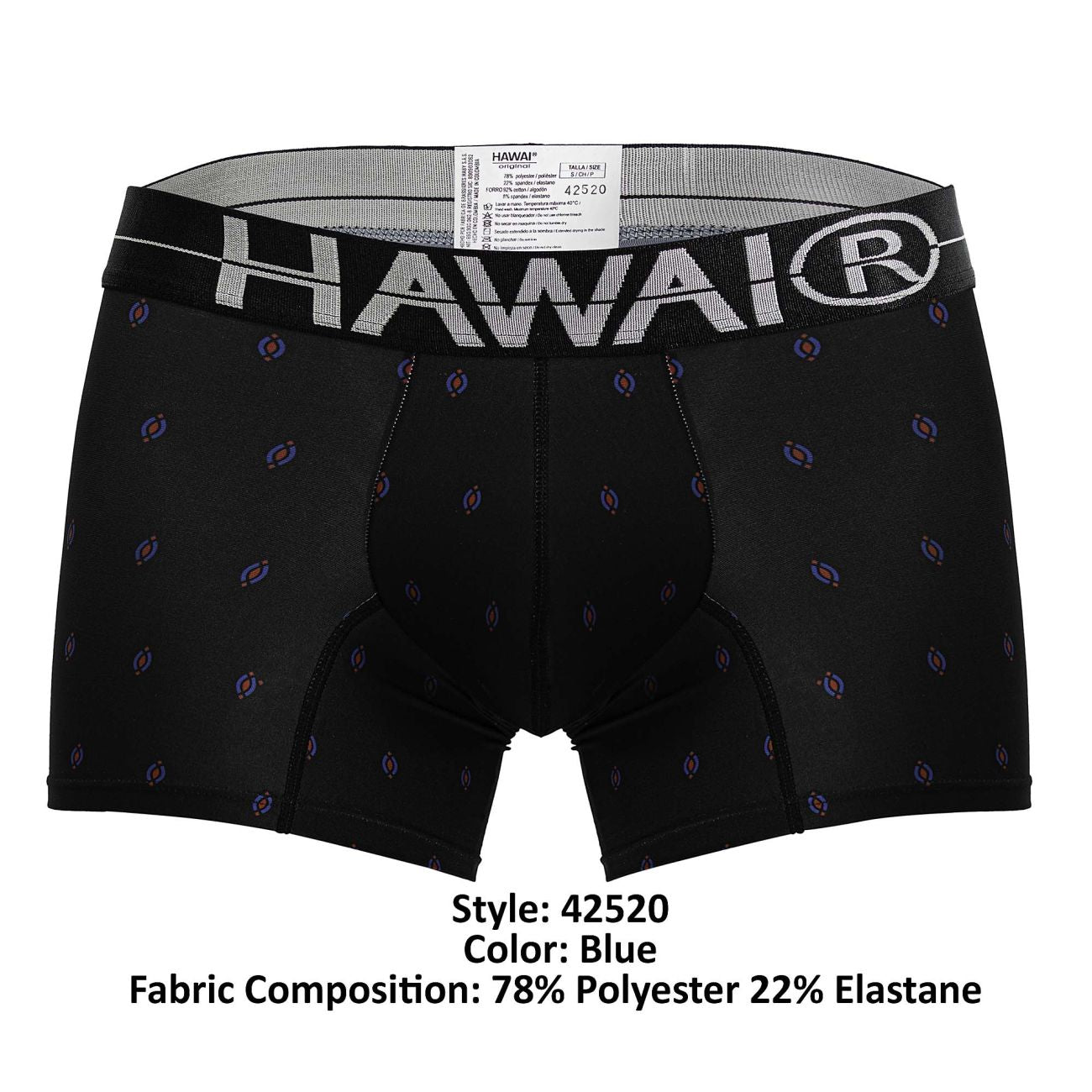 HAWAIR 42520 Printed Microfiber Trunks Black