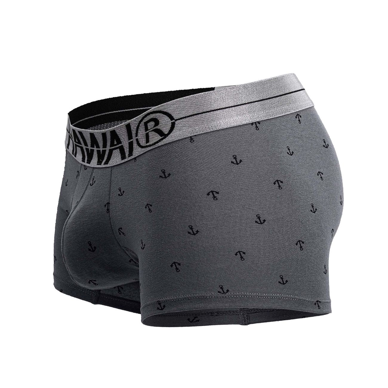 HAWAIR 42521 Cotton Blend Male Snug Fit Trunks Gray