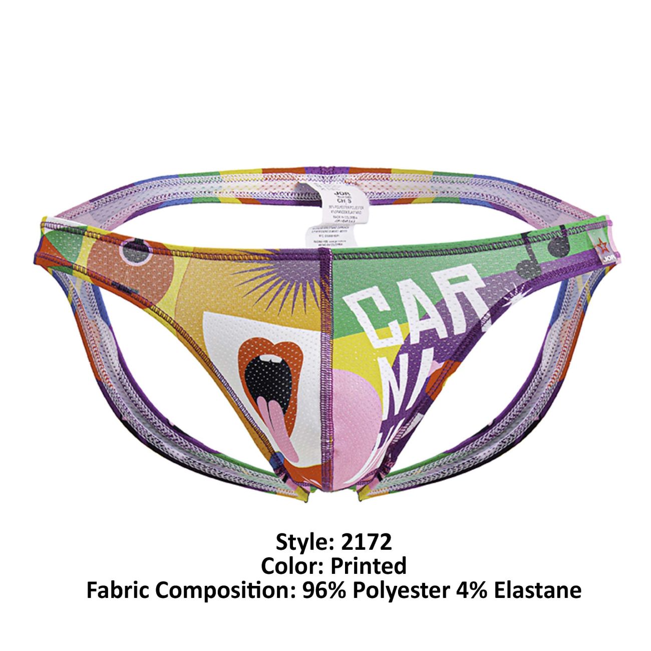 JOR 2172 Carnival Jockstrap Printed