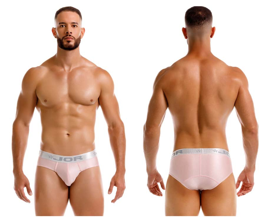 JOR 2252 Bright Mens Low-Rise Briefs Pink