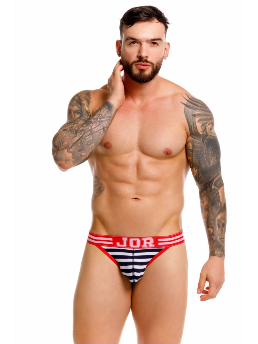 JOR 2336 Santorini Male Classic Nautical Jockstrap Stripes Plus Sizes