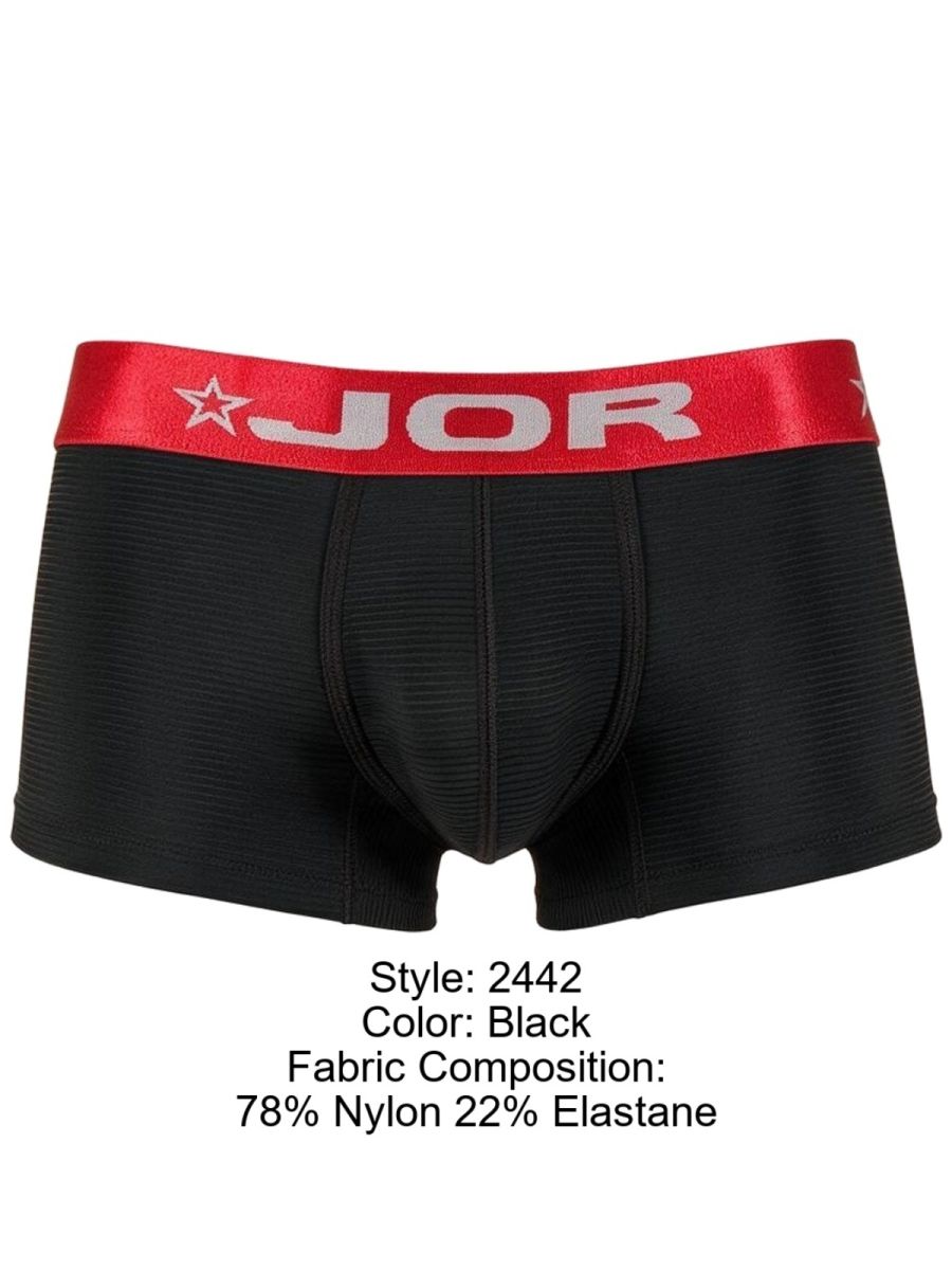 JOR 2442 Astor Mens Daily Essentials Athletic Trunks Black