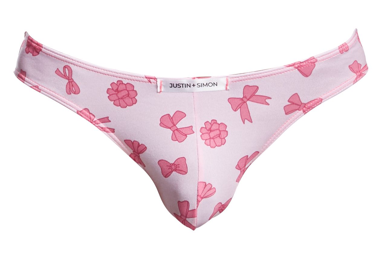 JUSTIN+SIMON XSJ01 Classic Silky Bikini Coquette Bows Plus Sizes