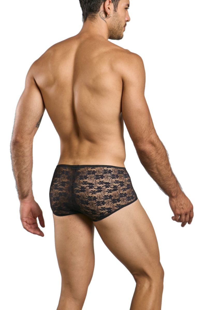 MaleBasics MBL83 Loop Mens Sexy & Cheeky Trunks Black Lace