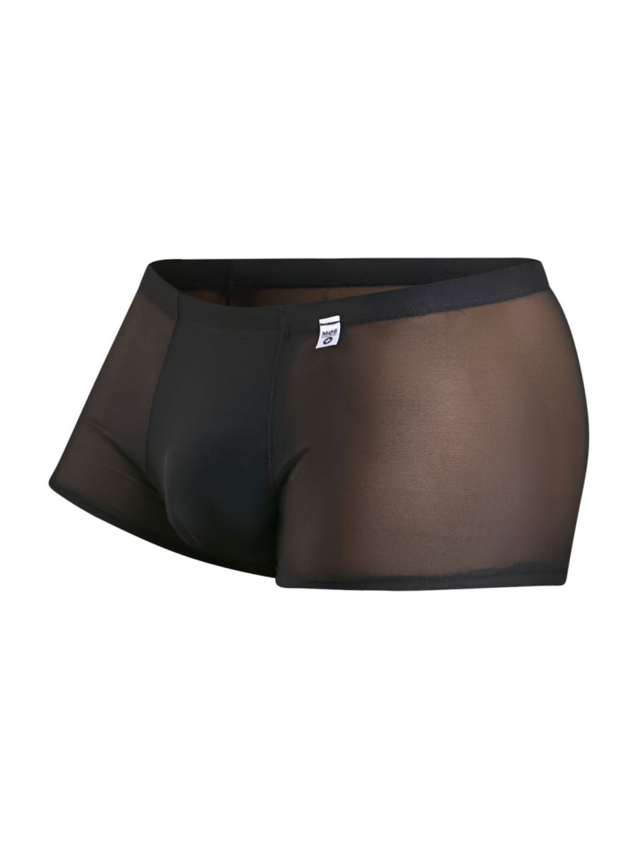 MaleBasics MBL84 Mens Classic Pouch Trunks Black Mesh