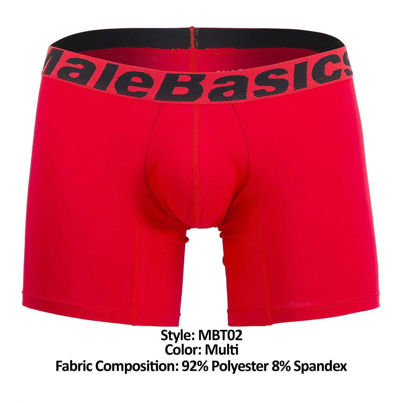 MaleBasics MBT02 3PK Boxer Briefs Multi
