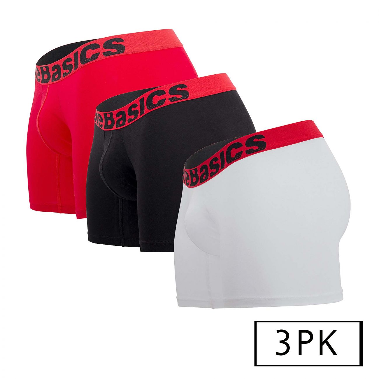 MaleBasics MBT02 3PK Boxer Briefs Multi