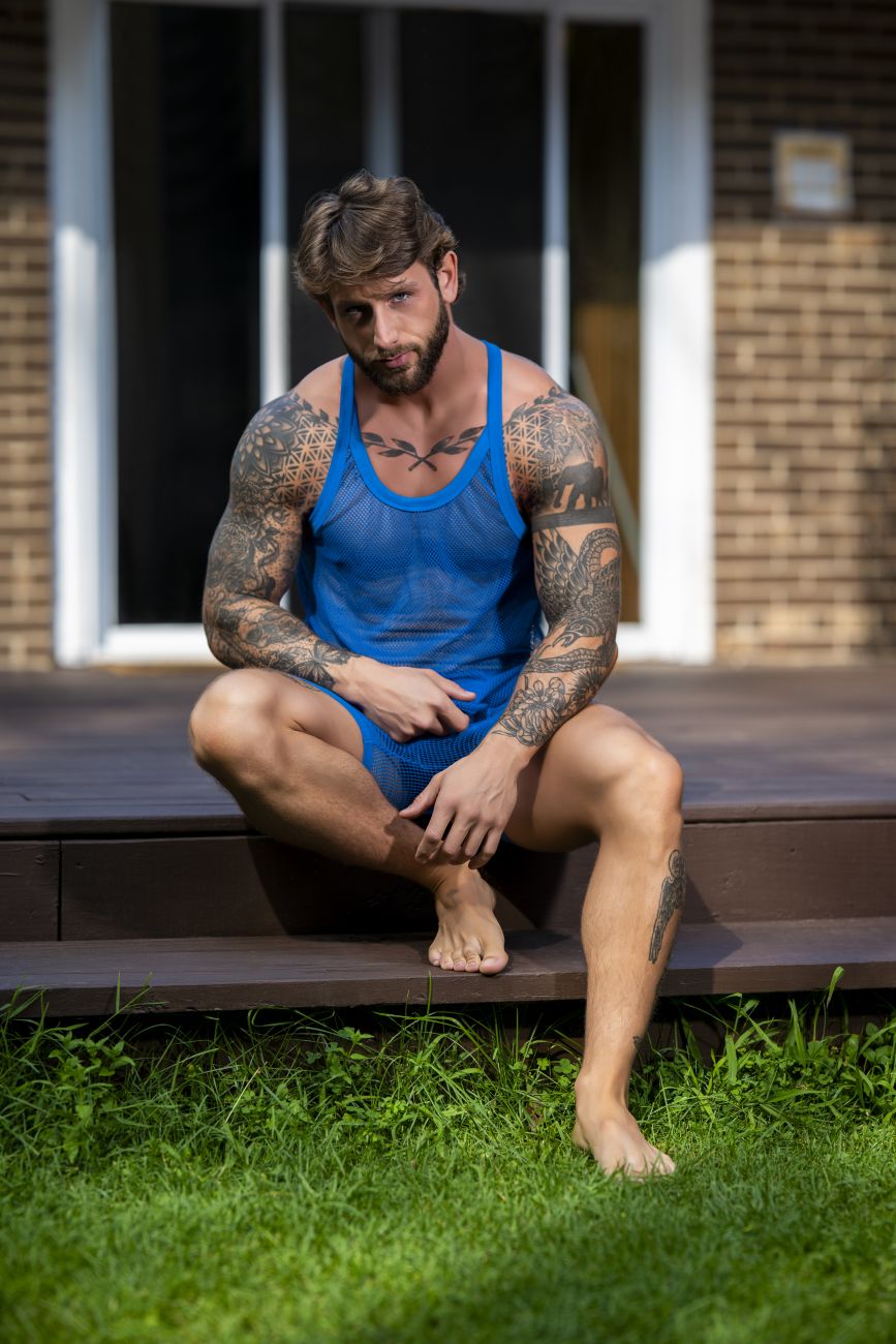 Male Power 110-11C Fishnet Tank Top