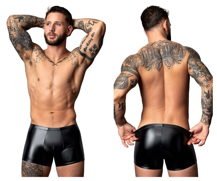 Male Power 153-301 Liquid Onyx 2.0 Male Wetlook Pouch Short Black