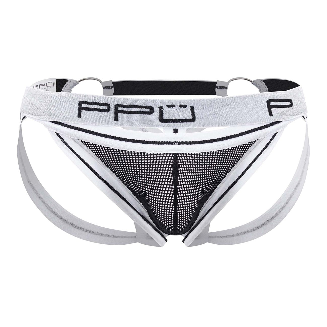 PPU 2305 Mesh Jockstrap White