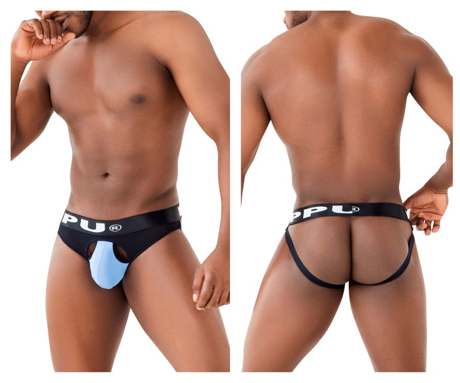PPU 2307 Ball Lifter Jockstrap Blue