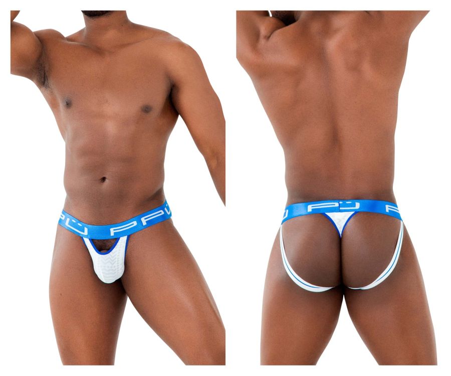 PPU 2313 Peek-a-boo Jockstrap White