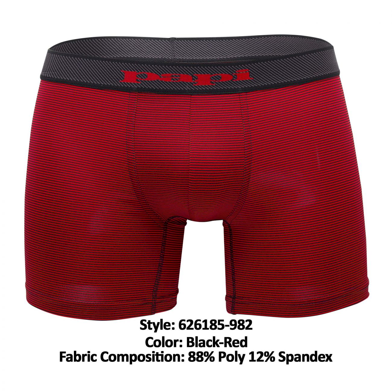 Papi 626185-982 Cool2 2PK Solid Boxer Briefs