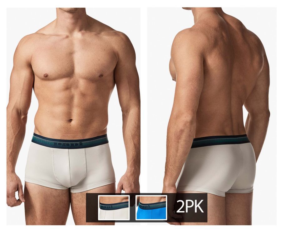 Papi Umpa074 2pk Microflex Brazilian Trunks Tie Dye-blue –   - Men's Underwear and Swimwear