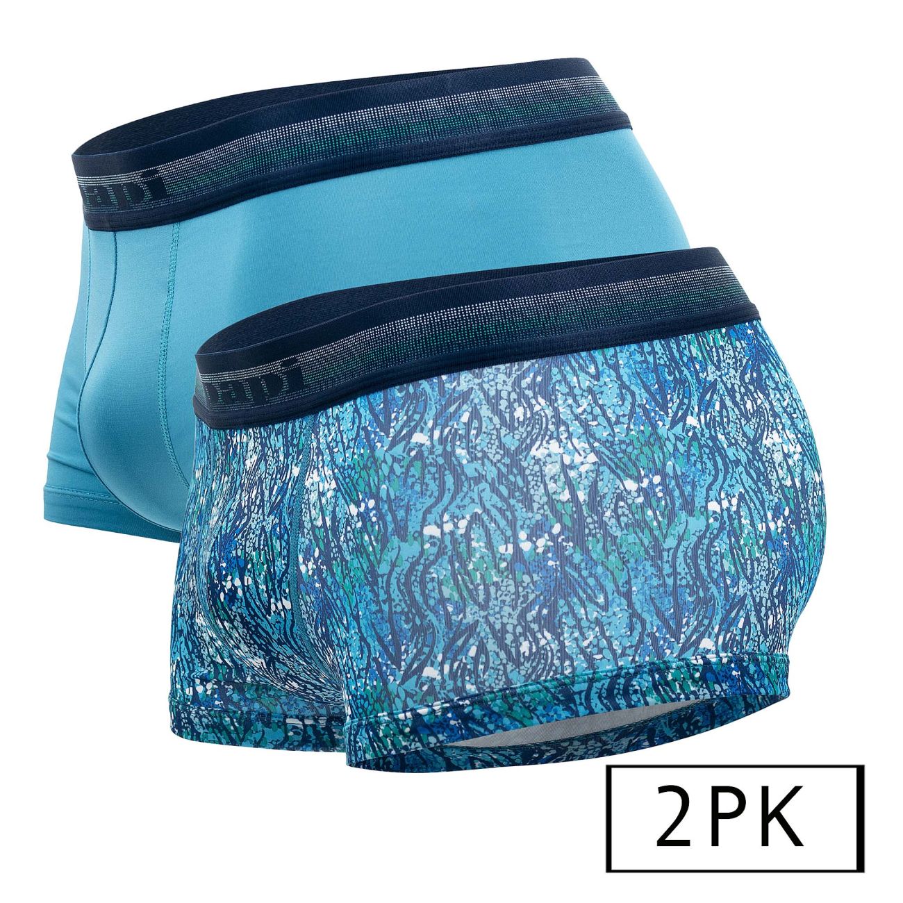 Papi UMPA107 2PK Microflex Performance Trunks Teal-Blue