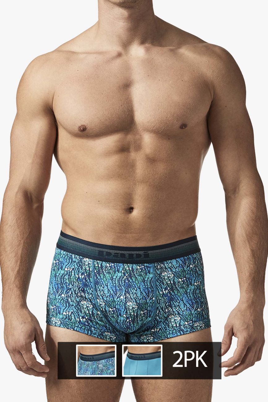 Papi UMPA107 2PK Microflex Performance Trunks Teal-Blue