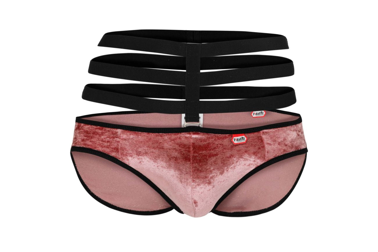 Pikante 1097 Clandestine Velvet Briefs Pink