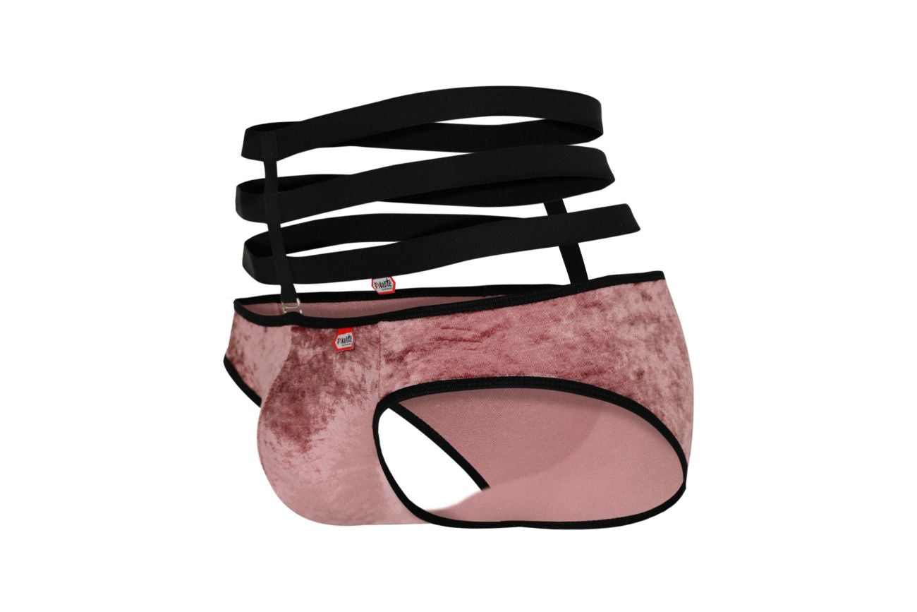 Pikante 1097 Clandestine Velvet Briefs Pink
