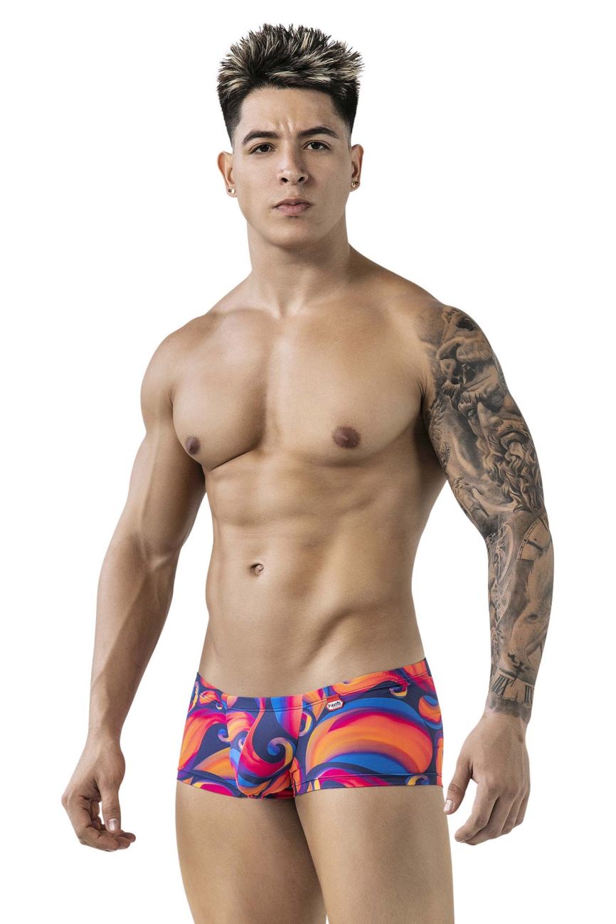 Pikante 1826 Kracent Mens Festive Hot Shorts Trunks Orange Multi