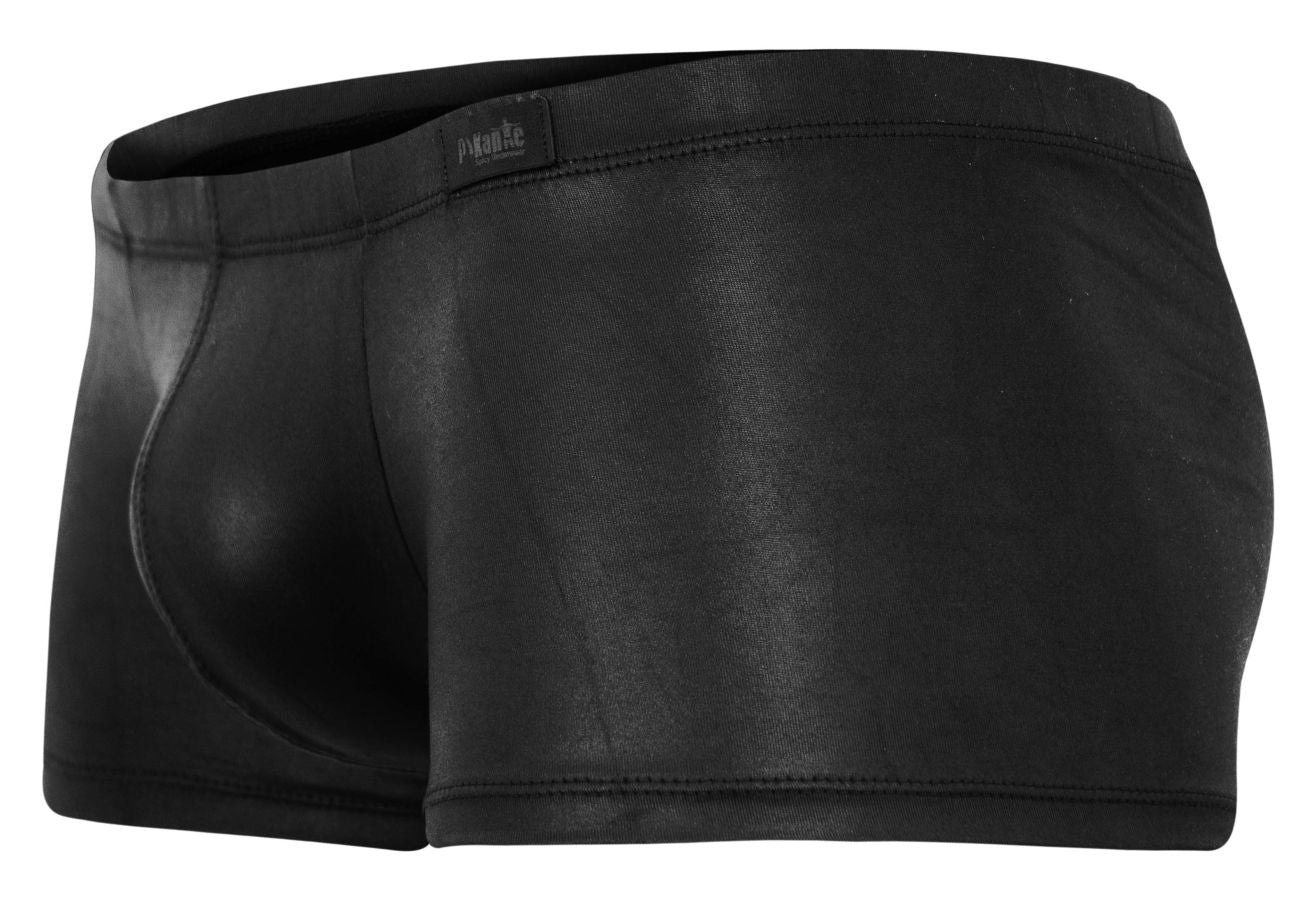 Pikante 2116 Candy 'Mens Bold Wet-look Trunks Black