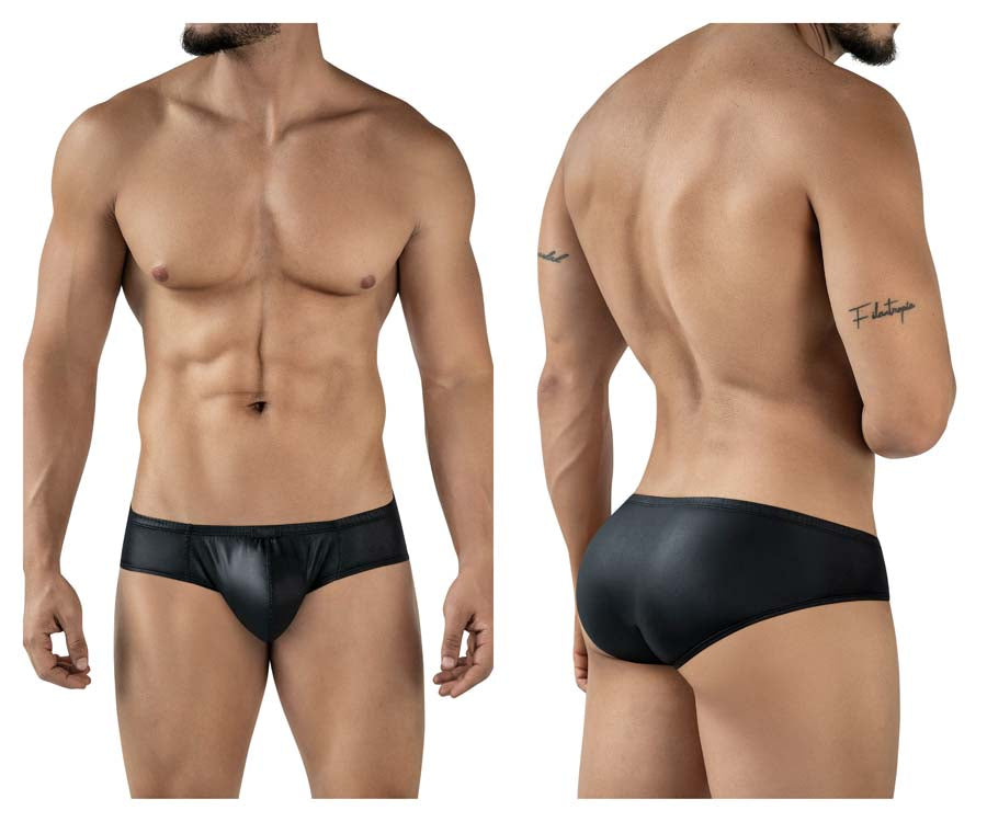 Pikante 2118 Candy Mens Bold Wet-look Briefs Black