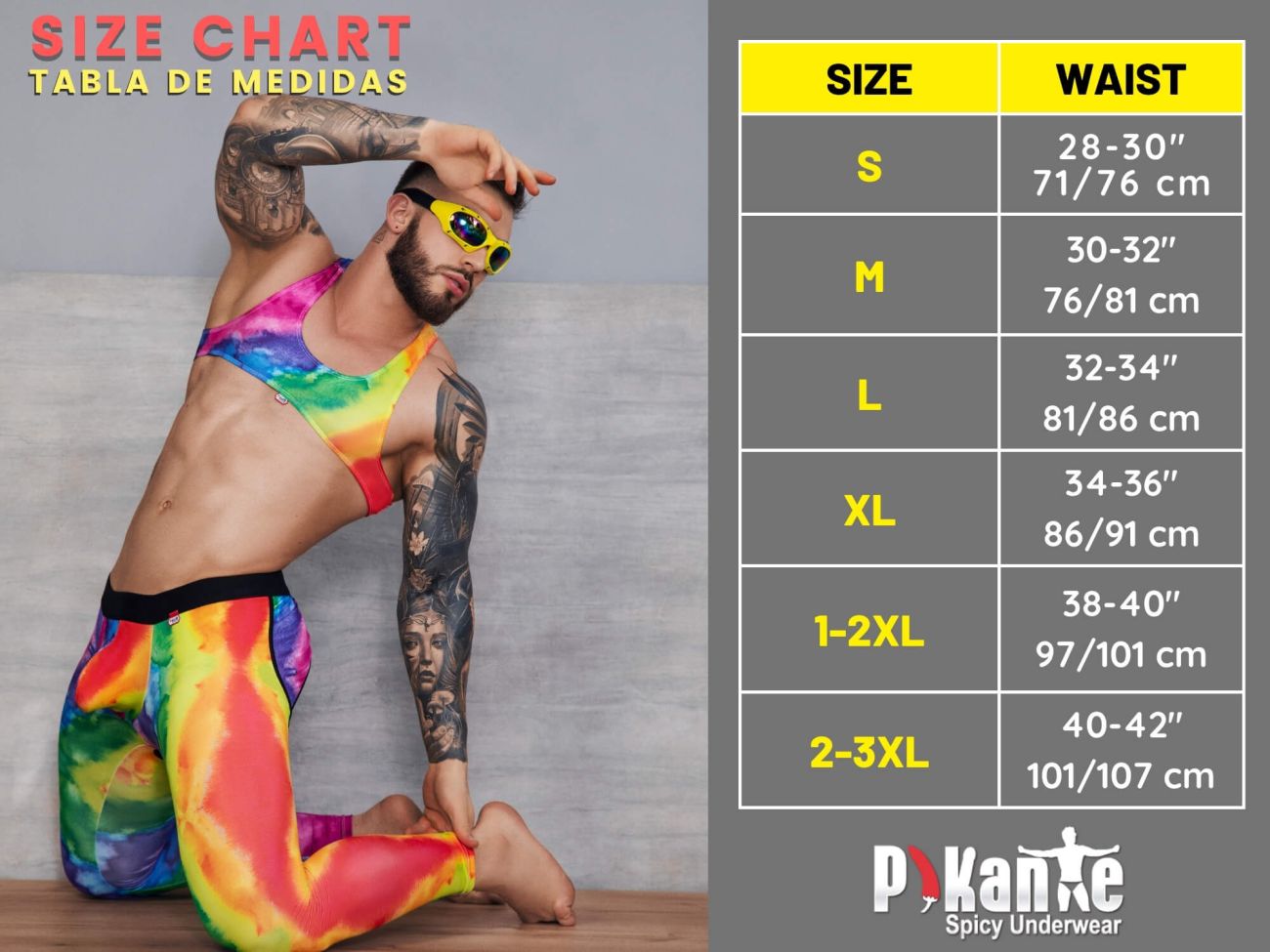 Pikante 2117 Candy Mens Bold Wet-look Briefs Black