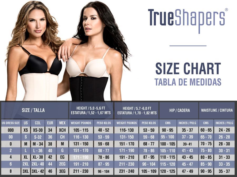 TrueShapers 1041 LATEX-FREE MAX FASHION Waist Cincher