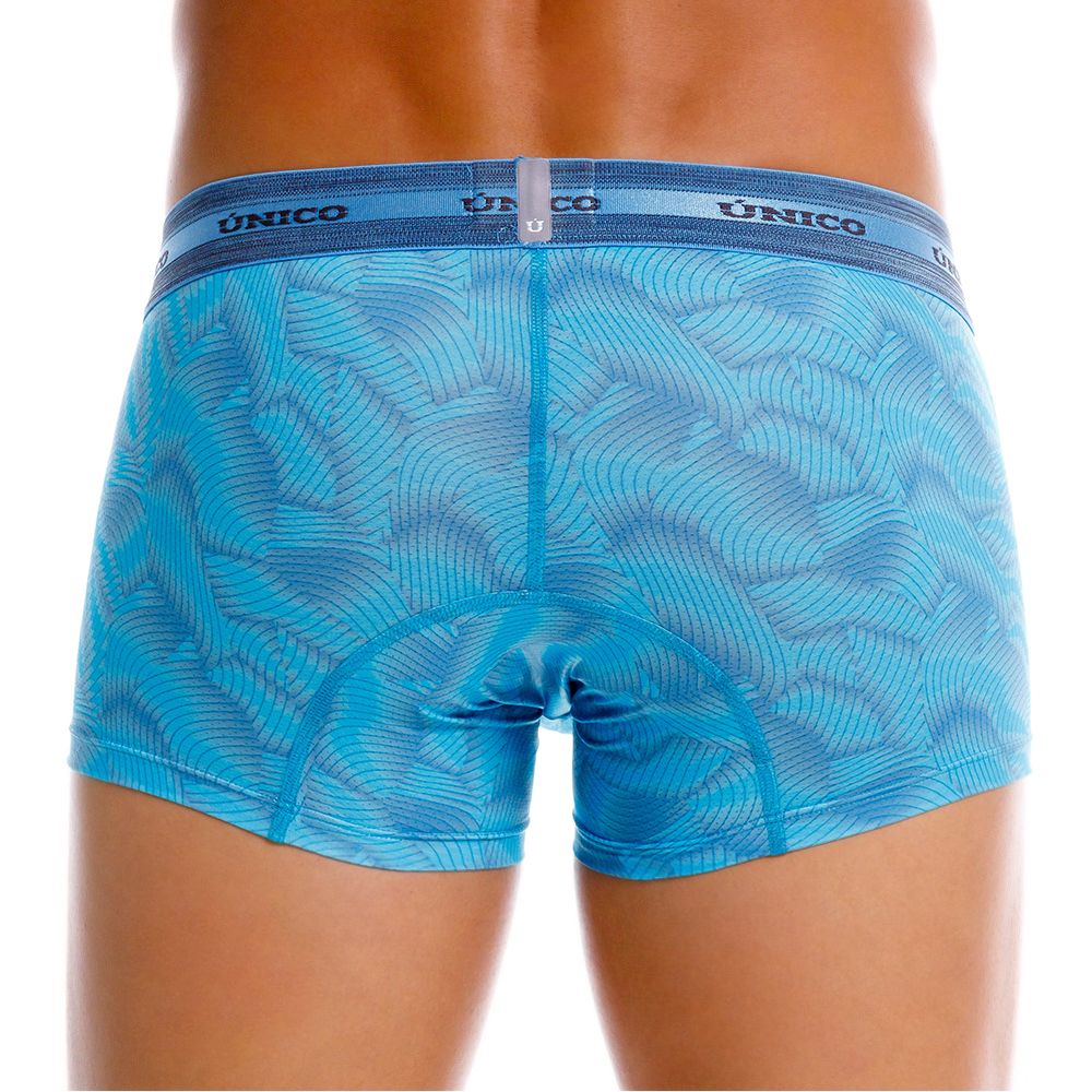 Unico 25040100101 Estraza Mens Boxer Briefs Trunks Blue