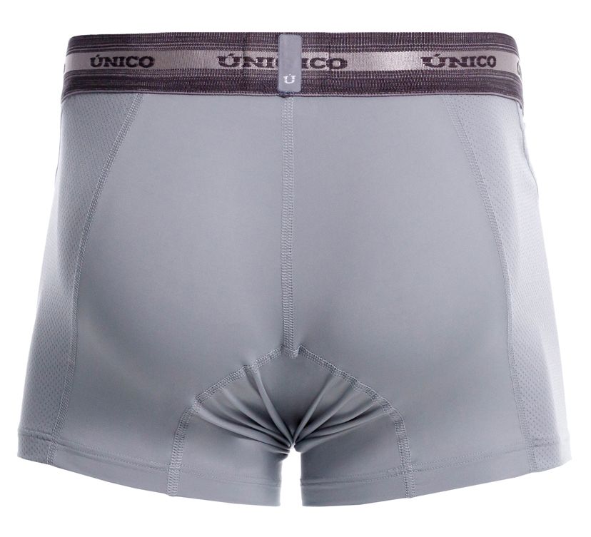 Unico 25040100123 Albaricoque Mens Boxer Briefs Trunks Gray