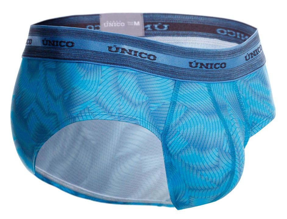 Unico 25040101101 Estraza Mens Dynamic Print Briefs Blue