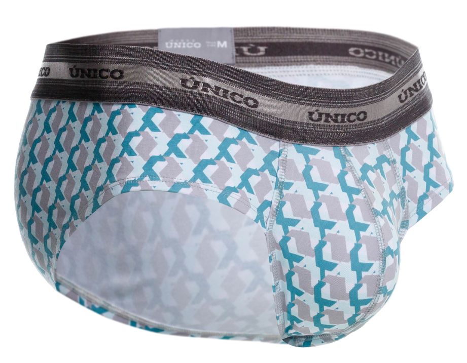 Unico 25040101115 Mens Comfortable Caterva Briefs White Printed