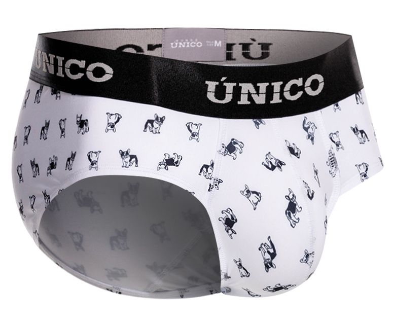 Unico 25040101130 Frenchis Mens Stay Stylish Briefs White Plus Sizes