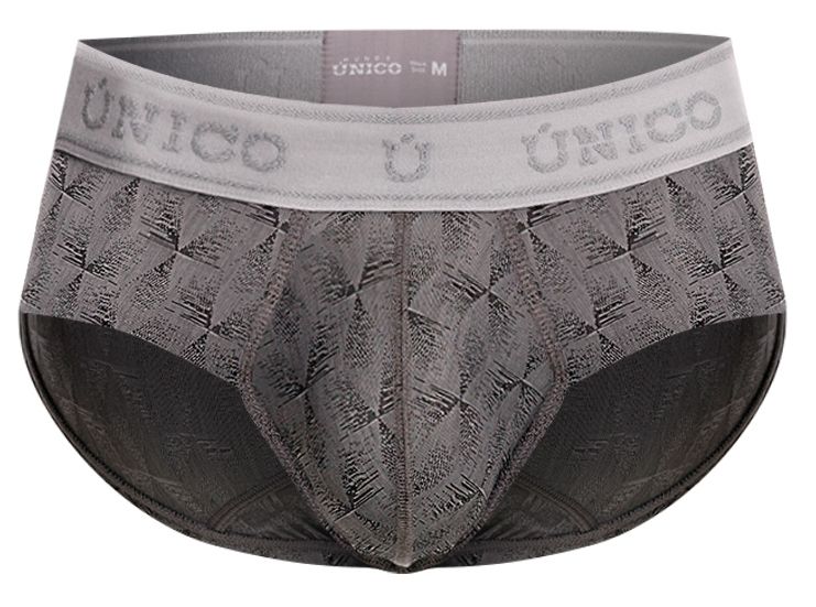 Unico 25050101103 Chisell Mens Refined Comfort Briefs Gray Plus Sizes