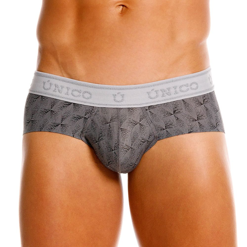 Unico 25050101103 Chisell Mens Refined Comfort Briefs Gray Plus Sizes