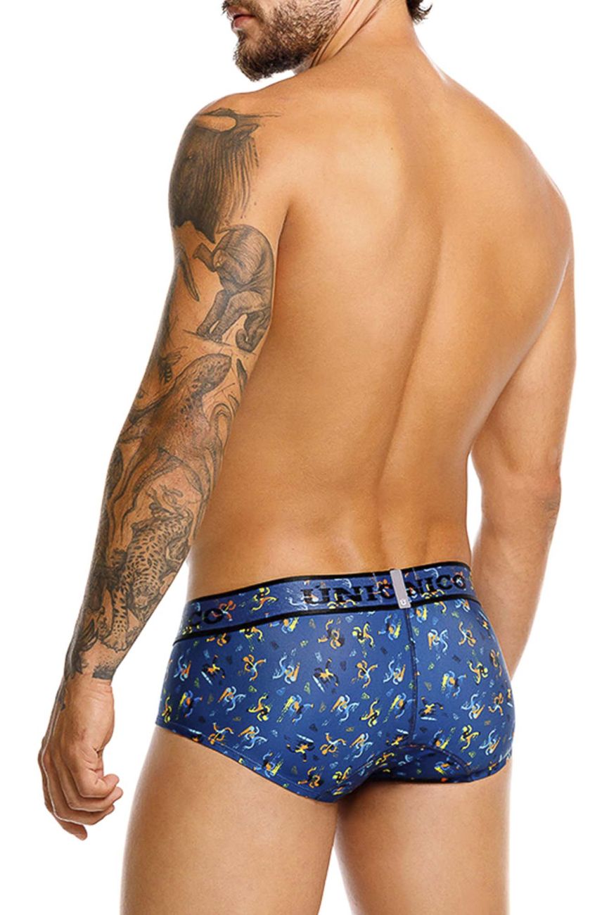 Unico 25060101106 Pacer Mens Vibrant Briefs Blue Print Plus Sizes
