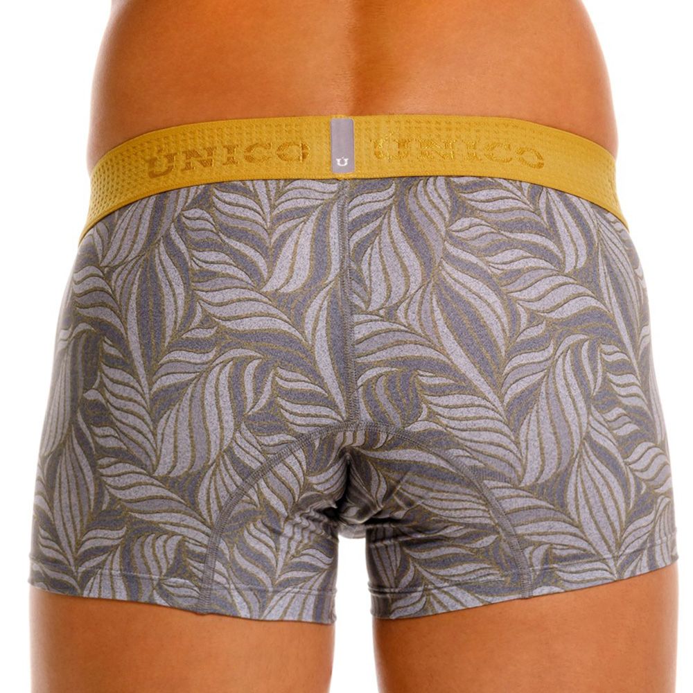 Unico 25070100104 Caudal Mens Stylish Trunks Gray Print Plus Sizes