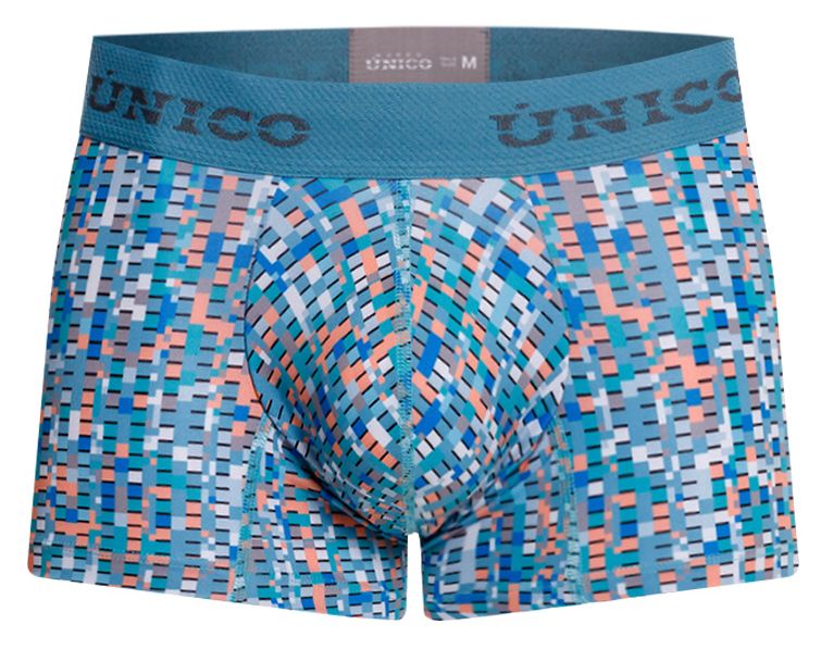 Unico 26020100112 Lignina Mens Everyday Underwear Trunks Blue Plus Sizes