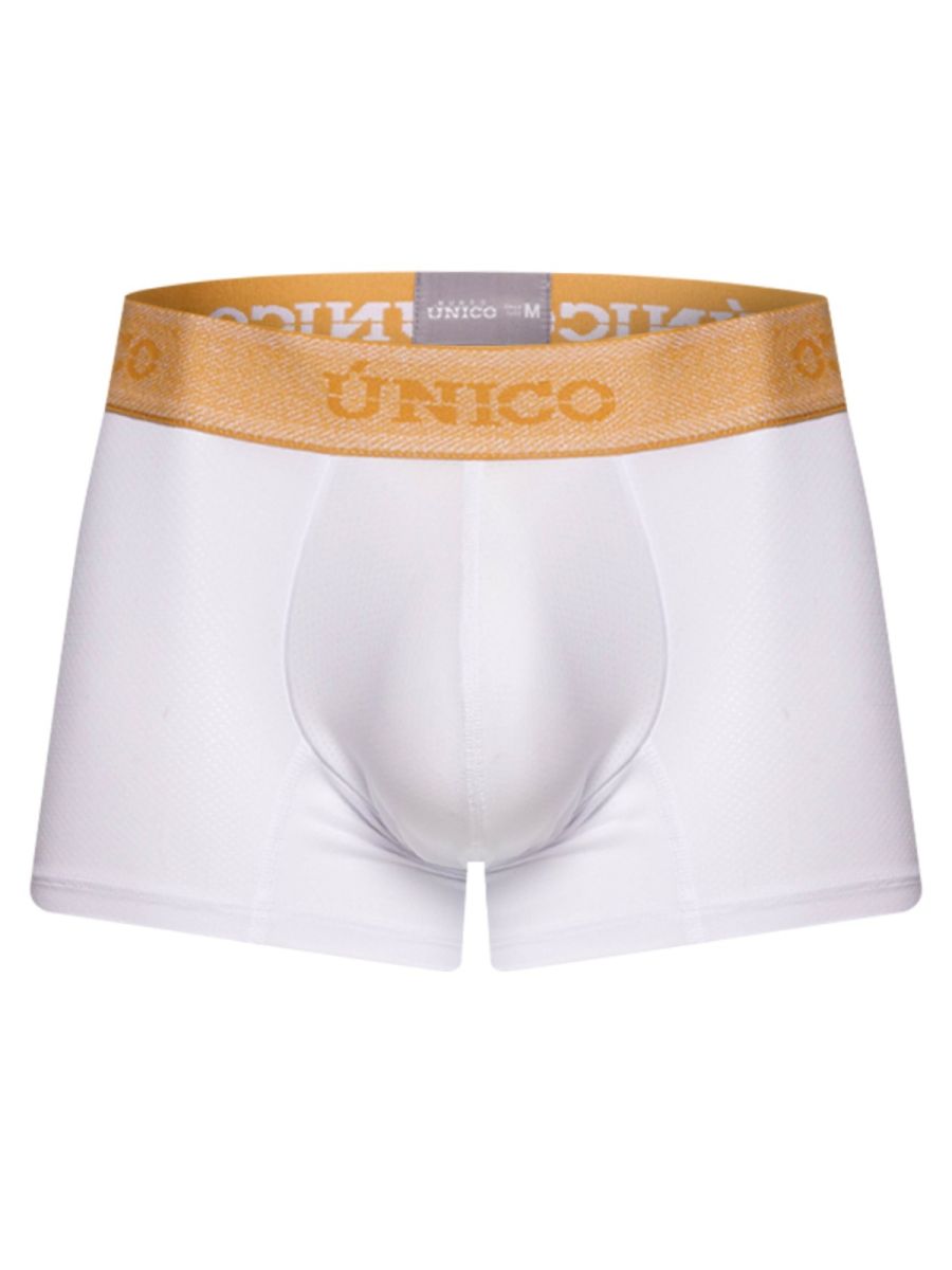 Unico 26040100125 Amber Trunks - Premium Athletic Fit White Plus Sizes
