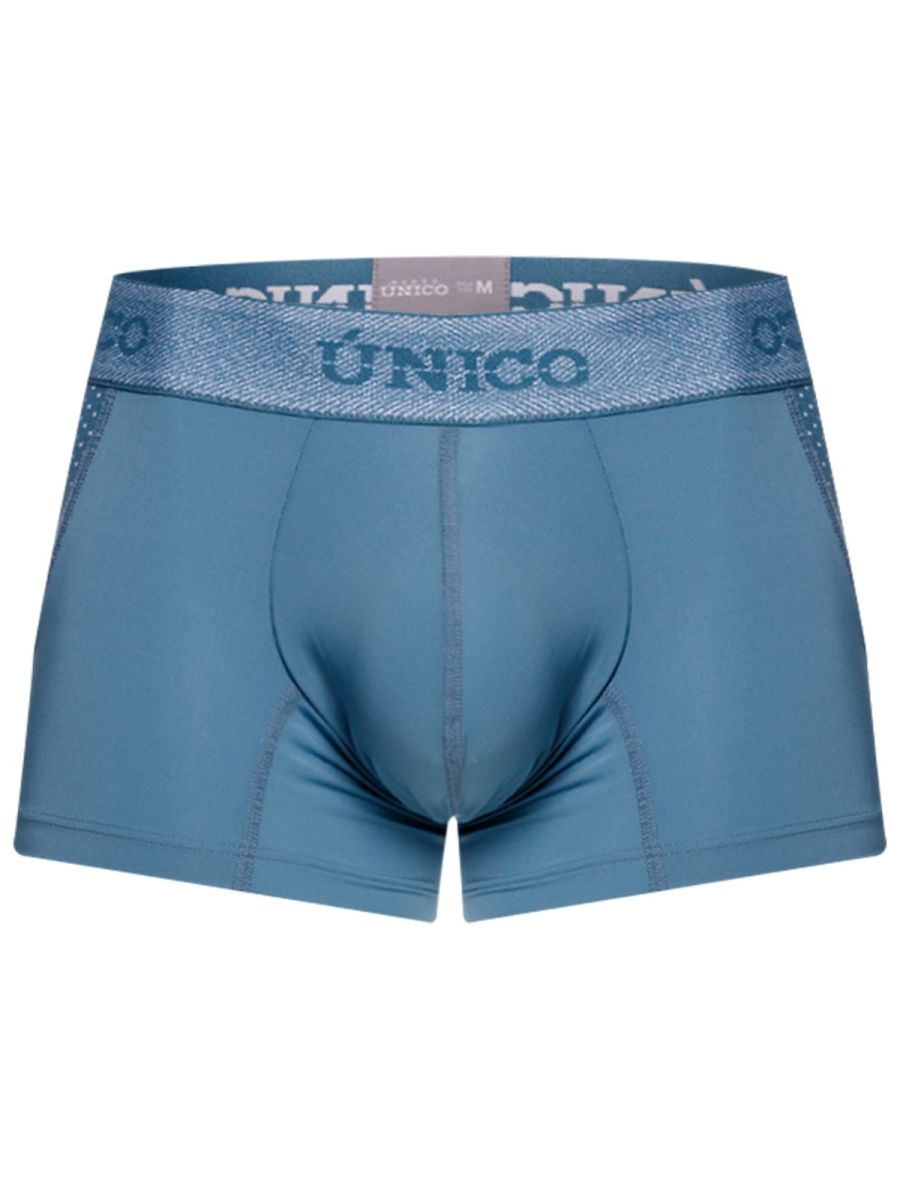 Unico 26040100127 Classic Trunks - Premium Athletic Comfort Blue Plus Sizes
