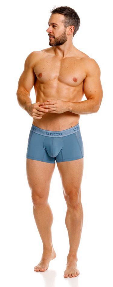 Unico 26040100127 Classic Trunks - Premium Athletic Comfort Blue Plus Sizes