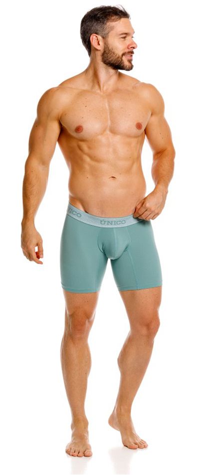 Unico 26040100221 Ceramic Boxer Briefs Color Green Plus Sizes