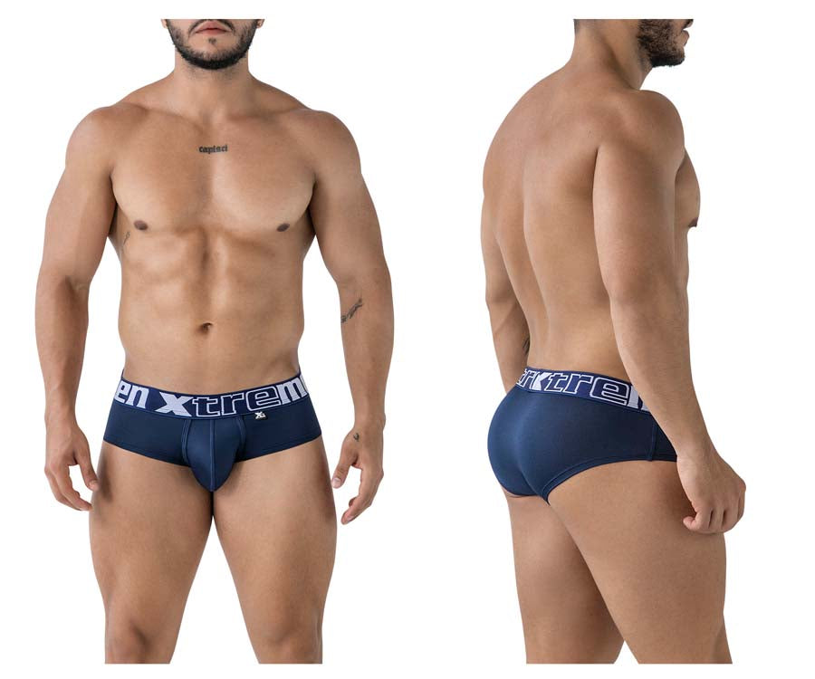 Xtremen 41316 Mens Comfortable Microfiber Briefs Navy