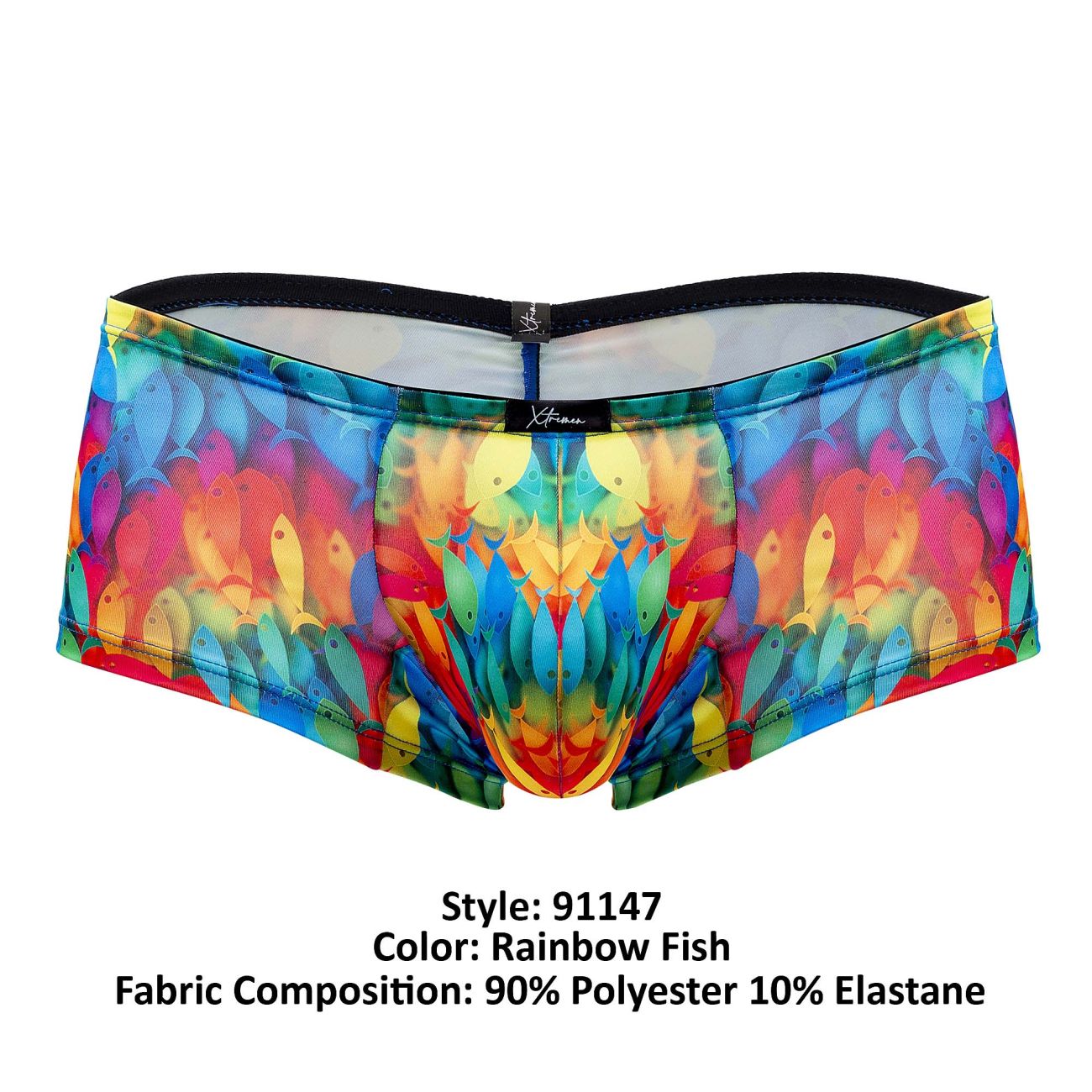 Xtremen 91147 Printed Microfiber Trunks Rainbow Fish