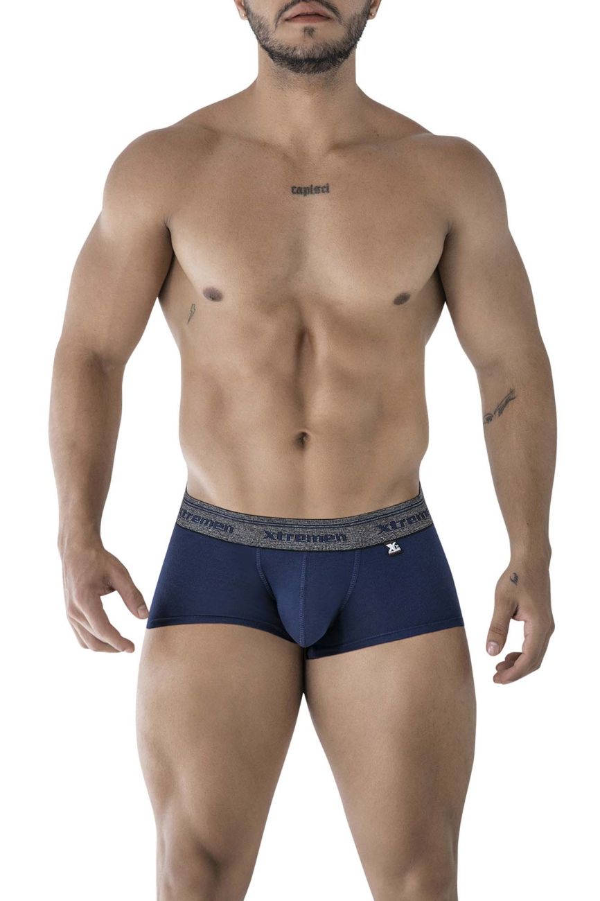 Xtremen 91205B Cotton Blend Trunks Navy