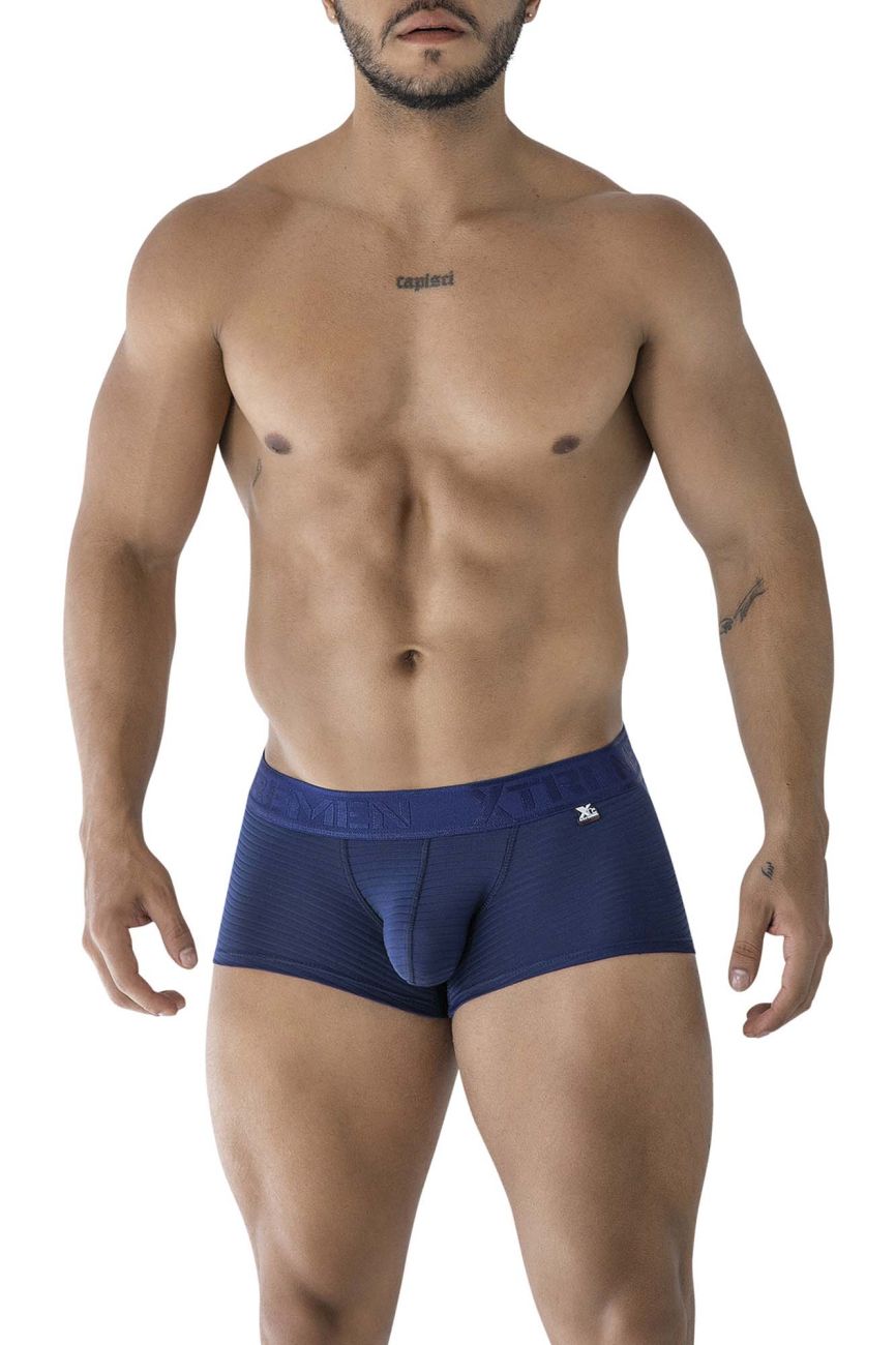 Xtremen 91209B Mens Soft and Supple Microfiber Trunks Navy