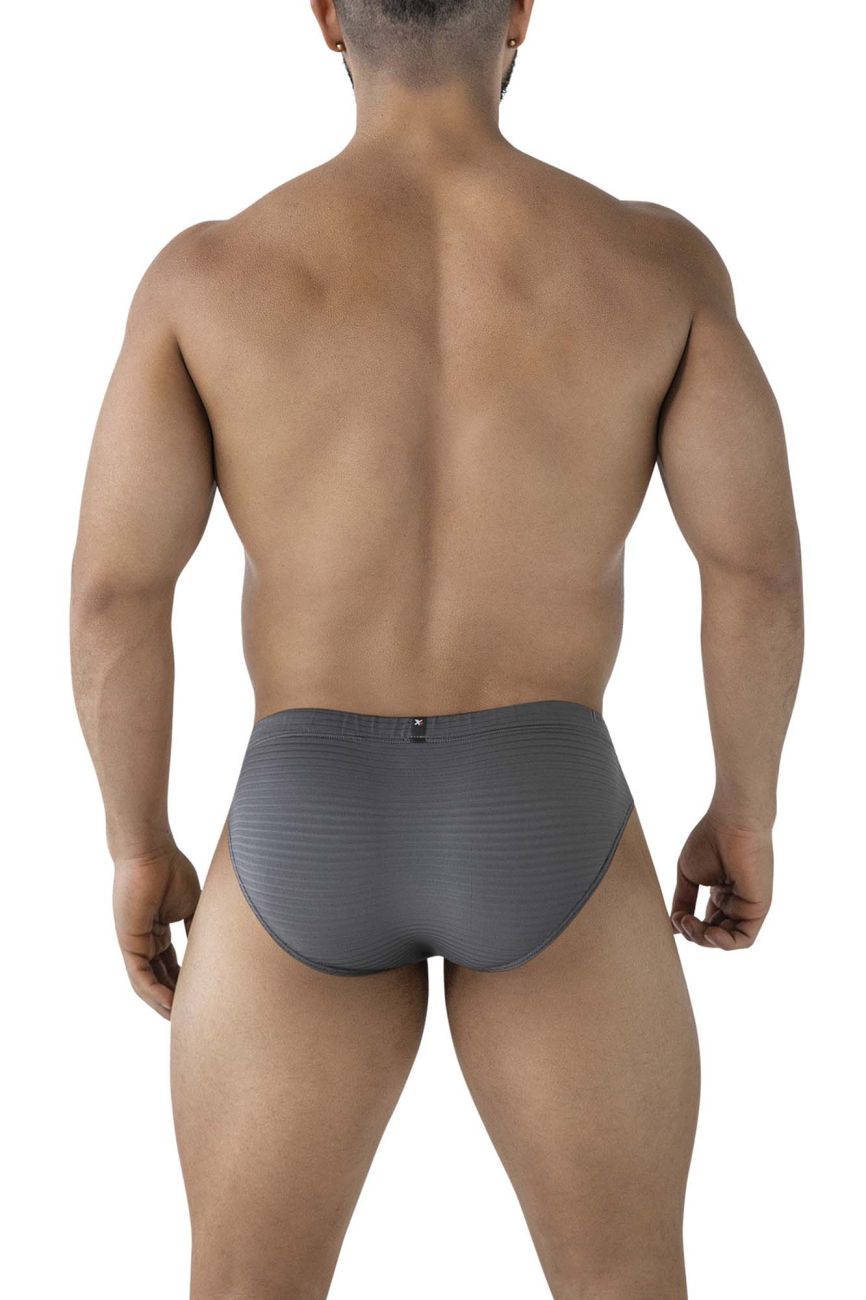 Xtremen 91210B Mens Soft Microfiber Briefs Gray