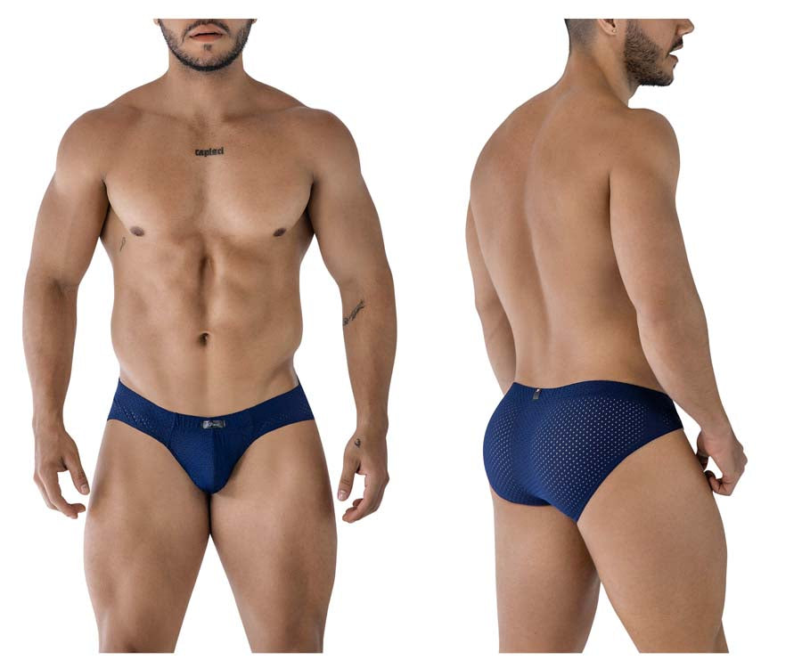 Xtremen 91213B MenSilky Microfiber Briefs Navy