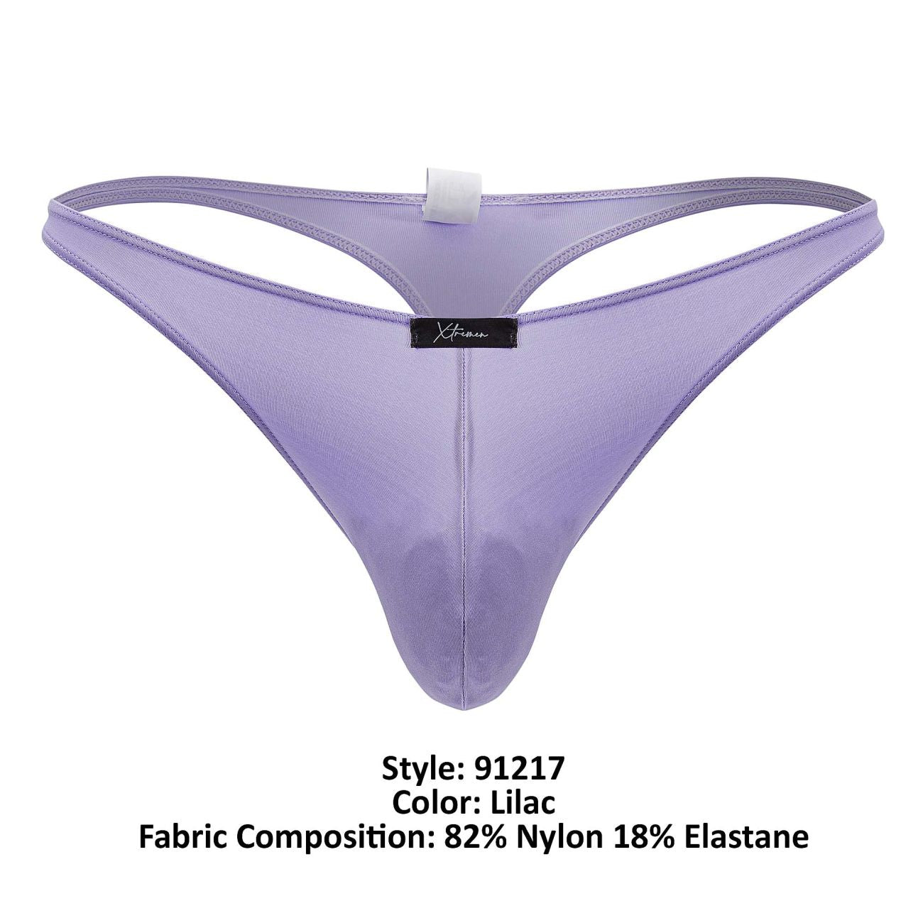 Xtremen 91217 Mens Pastel Coloured Microfiber Thongs Lilac